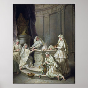 Vestal Virgins, 1727 Poster