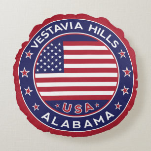Vestavia Hills, Alabama Round Cushion