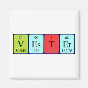 Vester periodic table name magnet