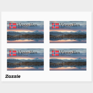 Vesteralen Norway Souvenir Rectangular Sticker