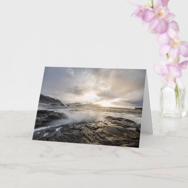Vesteralen Seascape Card (Orchid)