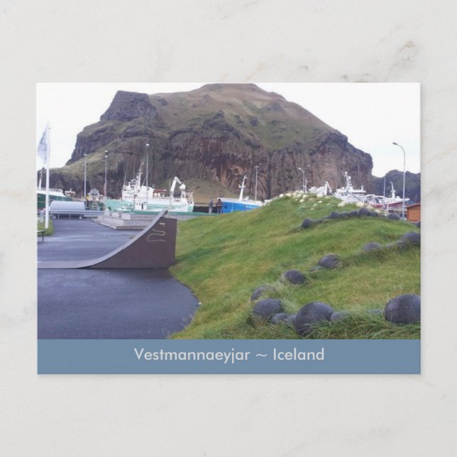 Vestmannaeyjar, Iceland postcard (Front)
