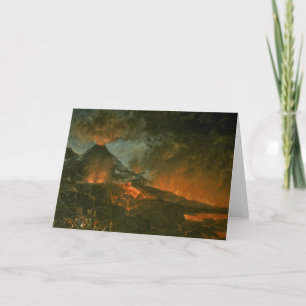 Vesuvius Erupting Card