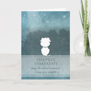 Vet & Business Dog Sympathy - Cherished Memories Card
