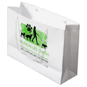Vet / Dog walker / Pet Care Sitting Large Gift Bag