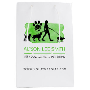 Vet / Dog walker / Pet Care Sitting Medium Gift Bag
