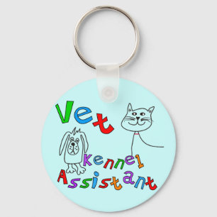 Vet Kennel Assistant T-Shirts and Gifts Key Ring