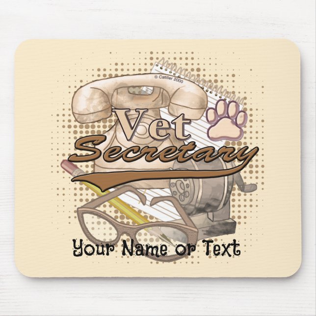 Vet Secretary Mouse Pad (Front)