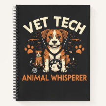 Vet Tech Animal Whisperer Cute Puppy Stethoscope