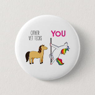 Vet Tech Appreciation Gift 6 Cm Round Badge