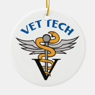 Vet Tech Ceramic Tree Decoration