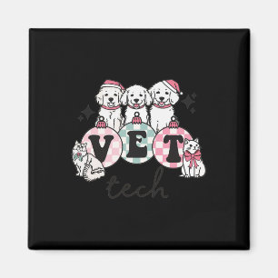 Vet Tech Christmas Veterinarian Animal Specialist Magnet