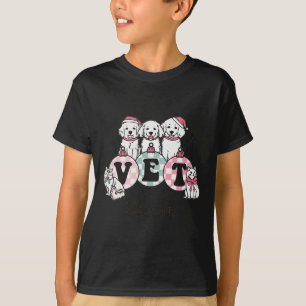 Vet Tech Christmas Veterinarian Animal Specialist  T-Shirt