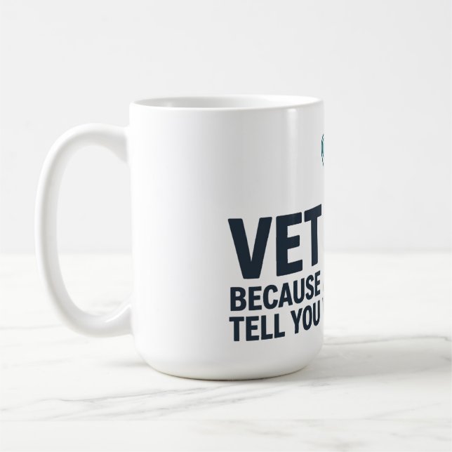 Vet Tech Funny Appreciation Coffee Mug (Left)