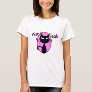 Vet Tech Gifts  "Adorable Cat Design" T-Shirt