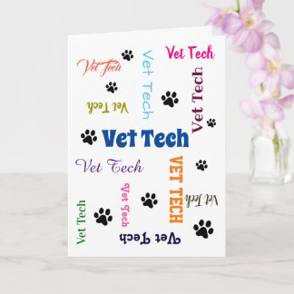 Vet Tech Graduation Card-2 Card