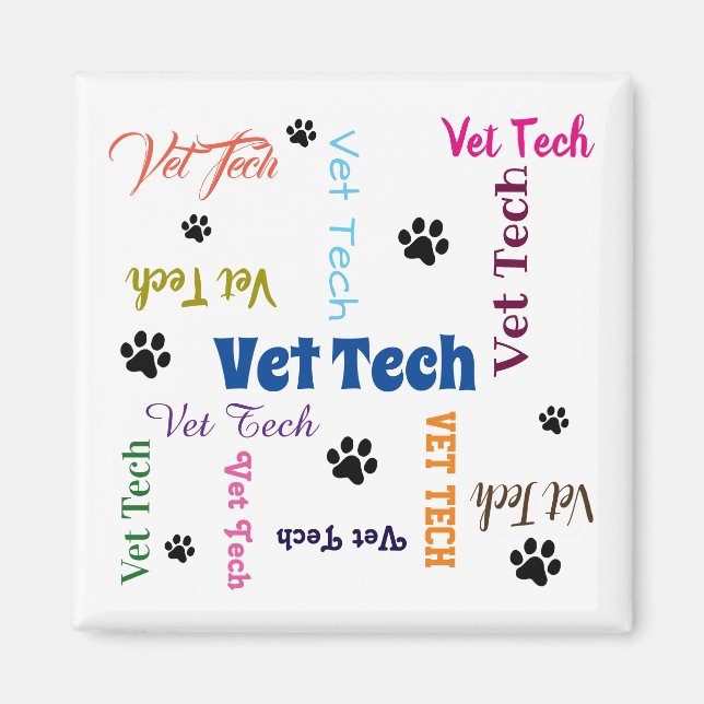 Vet Tech Magnet (Front)