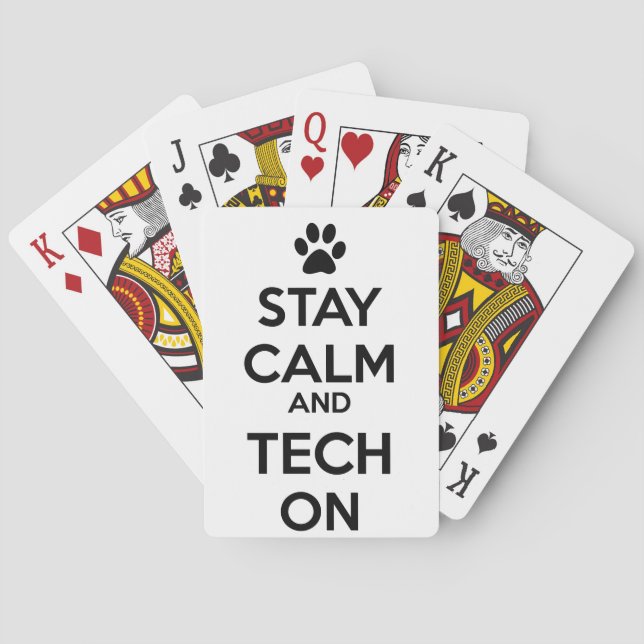 vet tech playing cards (Back)