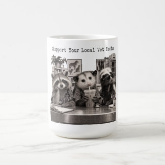 Vet Tech Racoon Opossum Skunk Coffee Humour Mug