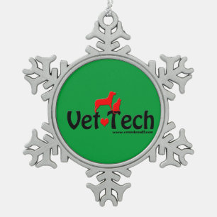 vet tech snowflake ornament