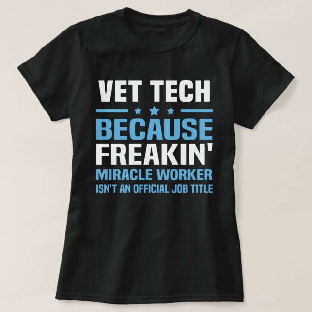 Vet tech T-Shirt (Design Front)