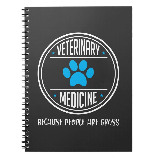 Vet Tech Veterinary Medicine Veterinarian Rescue Notebook (Front)