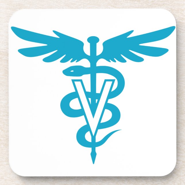 Vet Tech - Veterinary Symbol Coaster (Front)