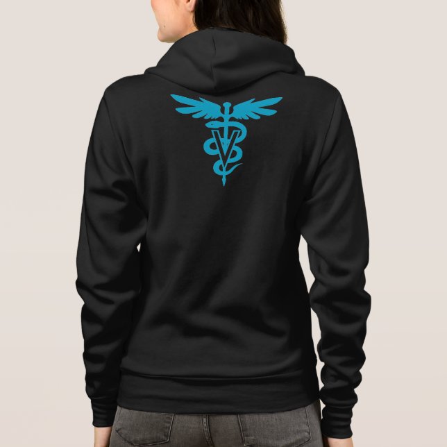 Vet Tech - Veterinary Symbol Hoodie (Back)