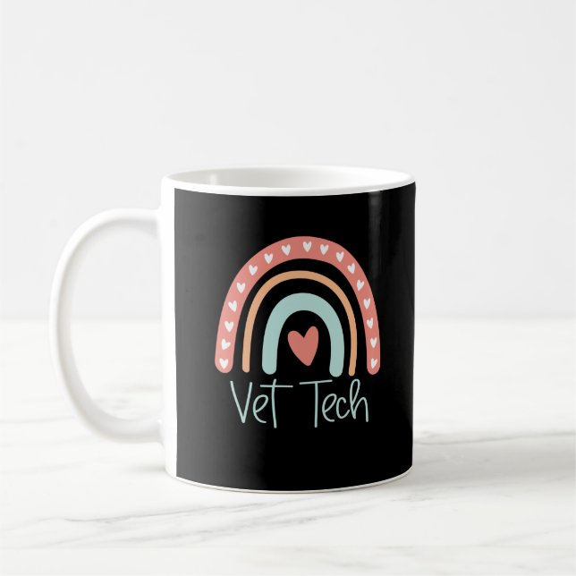 Vet Tech Veterinary Technician Gift Graduation Coffee Mug (Left)