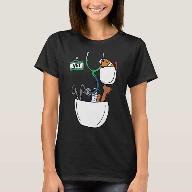 Vet Tech Veterinary  Veterinarian T-Shirt (Front)