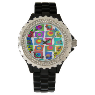 Vet Tech Watch Funky Abstract Design