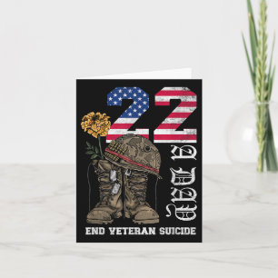 Veteran 22 A Day Take Their Lives End Veteran Suic Card