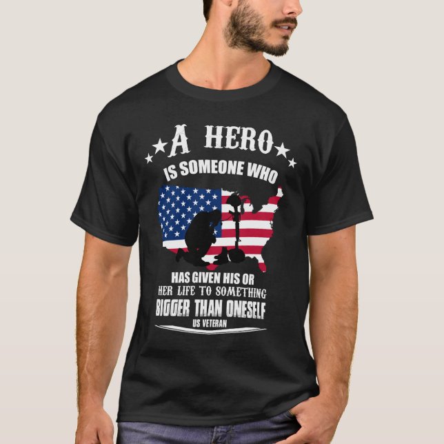 veteran - a hero is someone who has given his T-Shirt (Front)