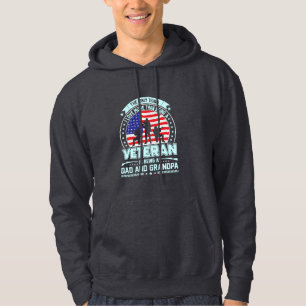 Veteran Being a Dad and Grandpa USA Veterans Day Hoodie