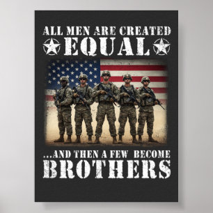 Veteran Brothers Military Brotherhood Patriotic Poster
