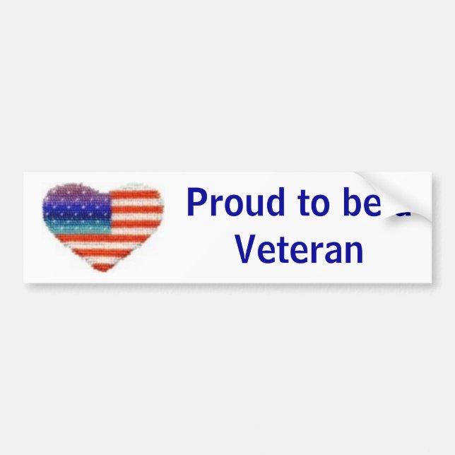 Veteran Bumper Sticker (Front)