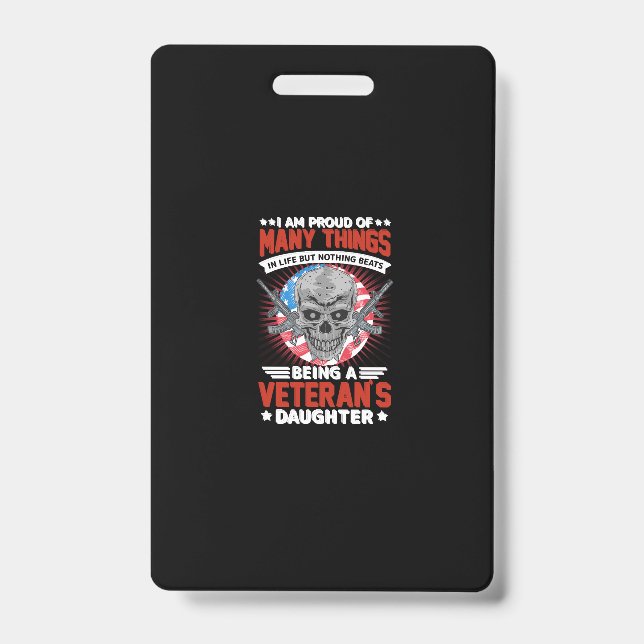 veteran daughter ID badge (Front)