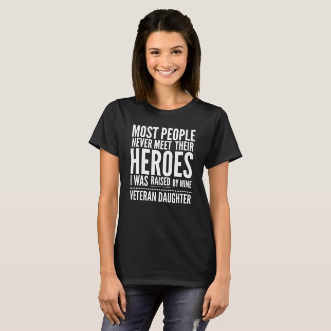 Veteran daughter T-Shirt (Front Full)