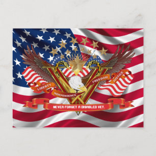 Veteran DAV Best viewed large Please view notes Postcard