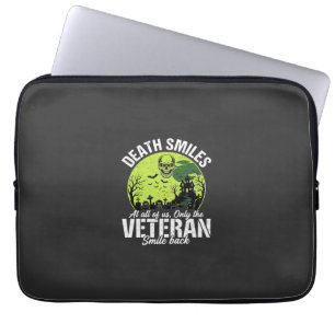Veteran Death Smiles Halloween Design_1 Laptop Sleeve