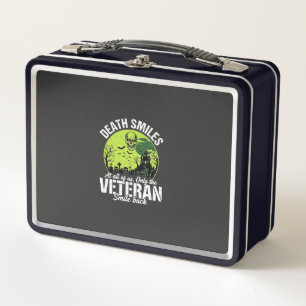 Veteran Death Smiles Halloween Design_1 Metal Lunch Box