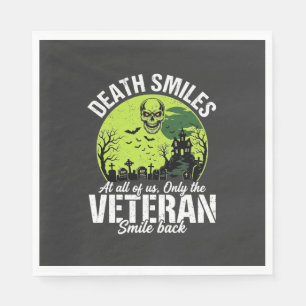 Veteran Death Smiles Halloween Design_1 Napkin