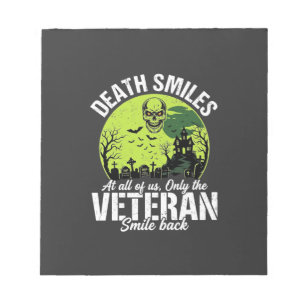 Veteran Death Smiles Halloween Design_1 Notepad