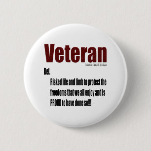 Veteran Definition 6 Cm Round Badge
