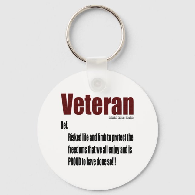 Veteran Definition Key Ring (Front)