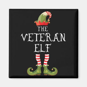 Veteran Elf Family Matching Group Christmas Us Arm Magnet