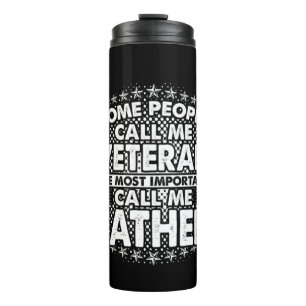 Veteran Father Proud Military Tribute Thermal Tumbler