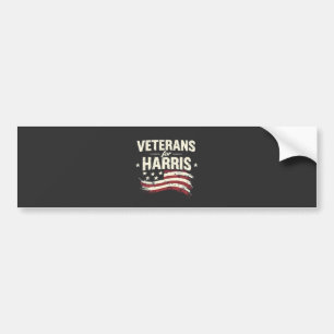 Veteran for Harris Kamala Harris Army Election Bumper Sticker