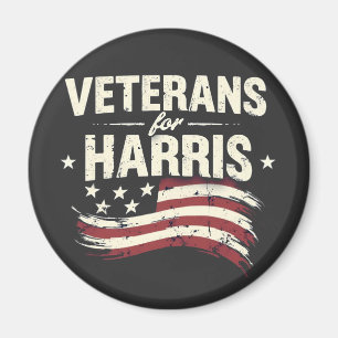 Veteran for Harris Kamala Harris Army Election Magnet
