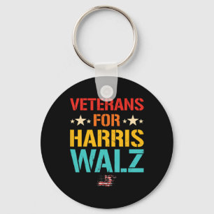 Veteran For Harris Wheimer Waltz Usa Flag Key Ring